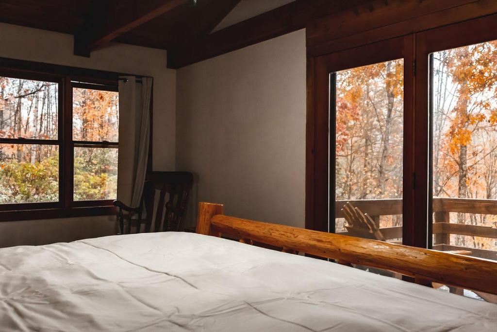 Blueberry Hideaway At 36 North Cabin - Hot Tub Purlear Bagian luar foto